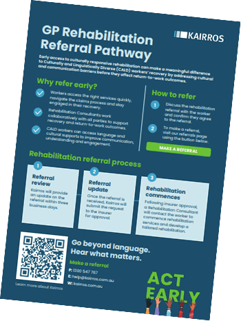 Thumbnail image of the GP Rehabilitation Referral Pathway document