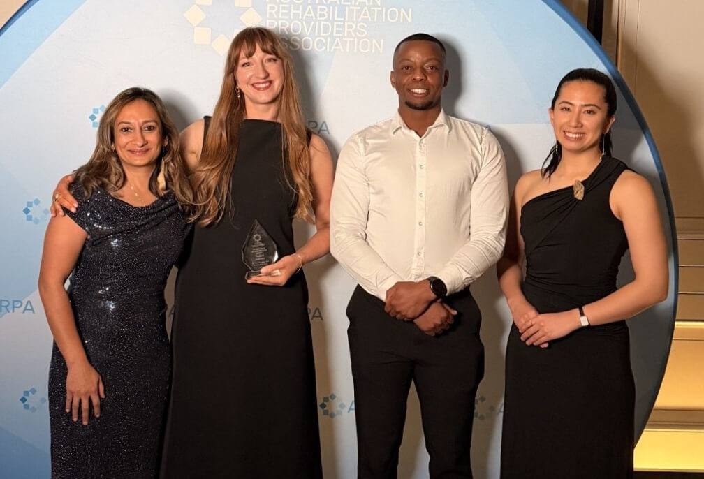 Photo of the Kairros team at the award ceremony