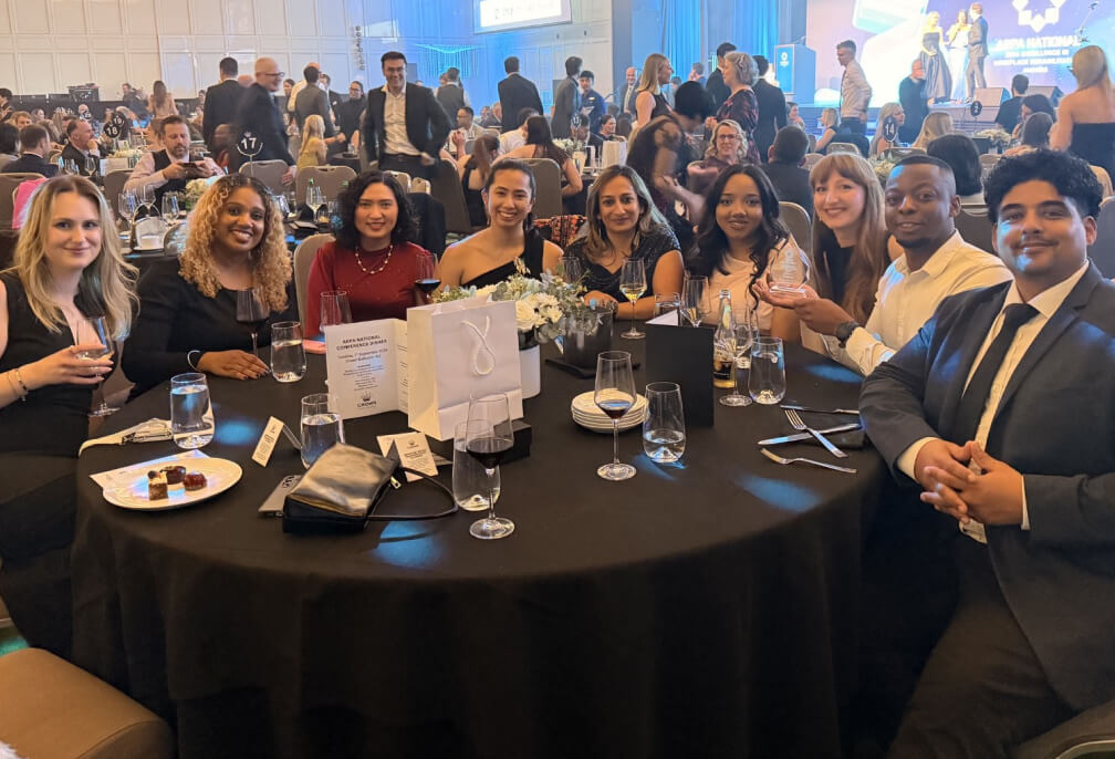 Photo of the Kairros team at the award ceremony